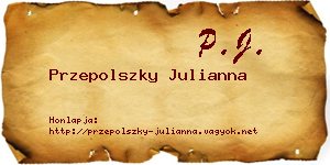 Przepolszky Julianna névjegykártya